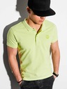 Ombre Clothing Tricou polo basic verde deschis pentru bărbați Îmbrăcăminte Ombre