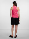 Pieces Roșu închis pentru femei Ribbed Basic Tank Top Pieces Hand