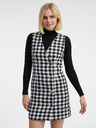 Orsay Rochie în carouri alb-negru pentru femei ORSAY