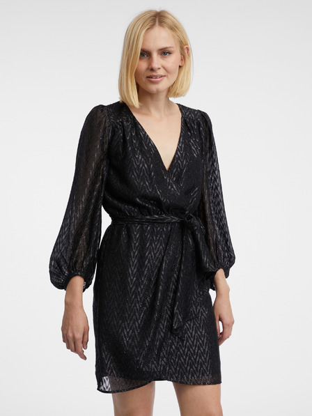Orsay Rochie de damă neagră cu model ORSAY