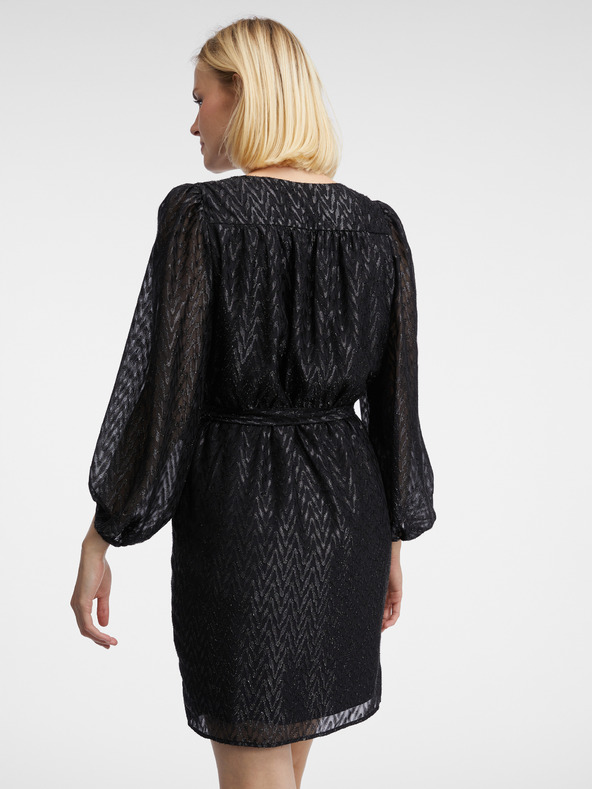 Orsay Rochie de damă neagră cu model ORSAY