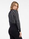 Orsay Cardigan cu model pentru femei alb și negru ORSAY
