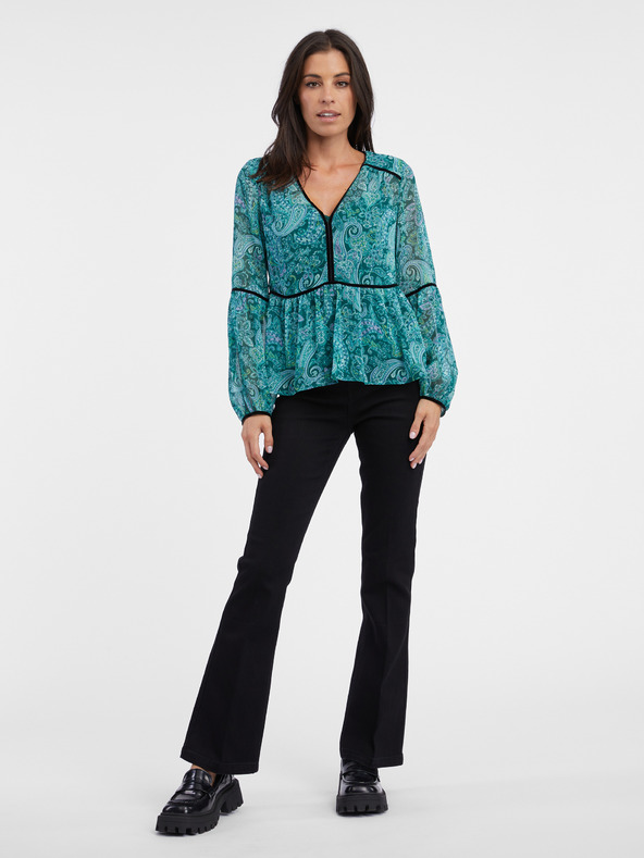 Orsay Bluză turcoaz pentru femei cu model ORSAY