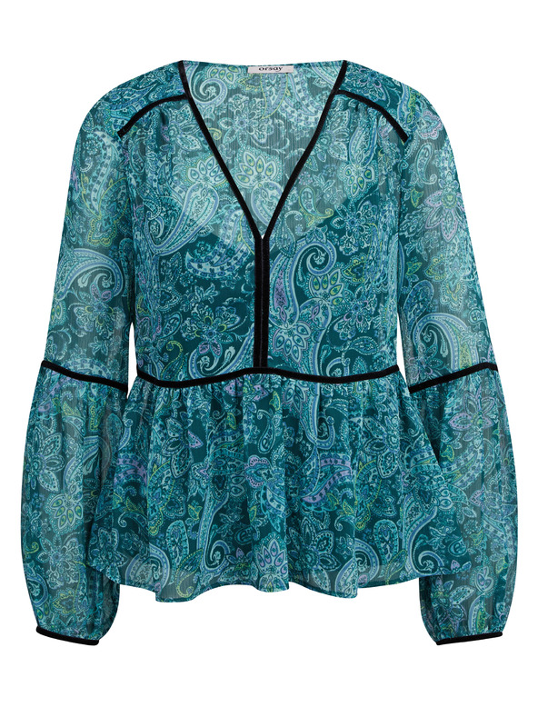 Orsay Bluză turcoaz pentru femei cu model ORSAY