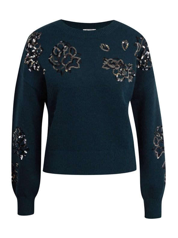 Orsay Pulover verde închis cu model pentru femei ORSAY