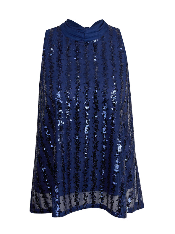 Orsay Bluză de damă albastru închis cu paiete ORSAY