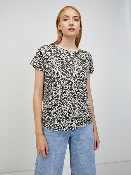 Orsay Tricou bej cu model animal ORSAY