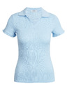 Orsay Tricou polo de damă albastru cu nervuri ORSAY