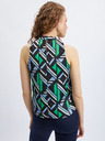 Orsay Bluză de damă cu model negru-verde ORSAY