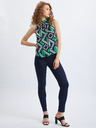 Orsay Bluză de damă cu model negru-verde ORSAY