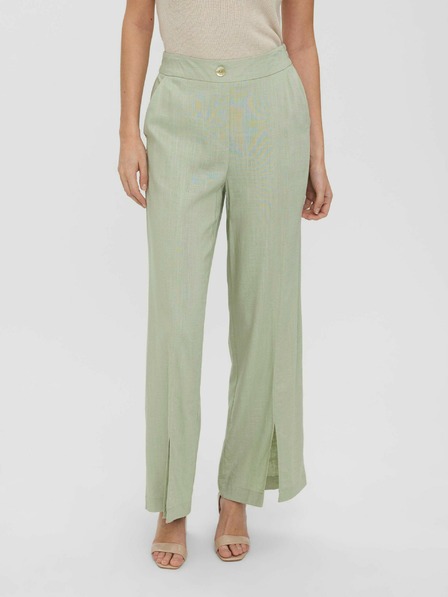 Vero Moda Pantaloni largi verde deschis VERO MODA Josie