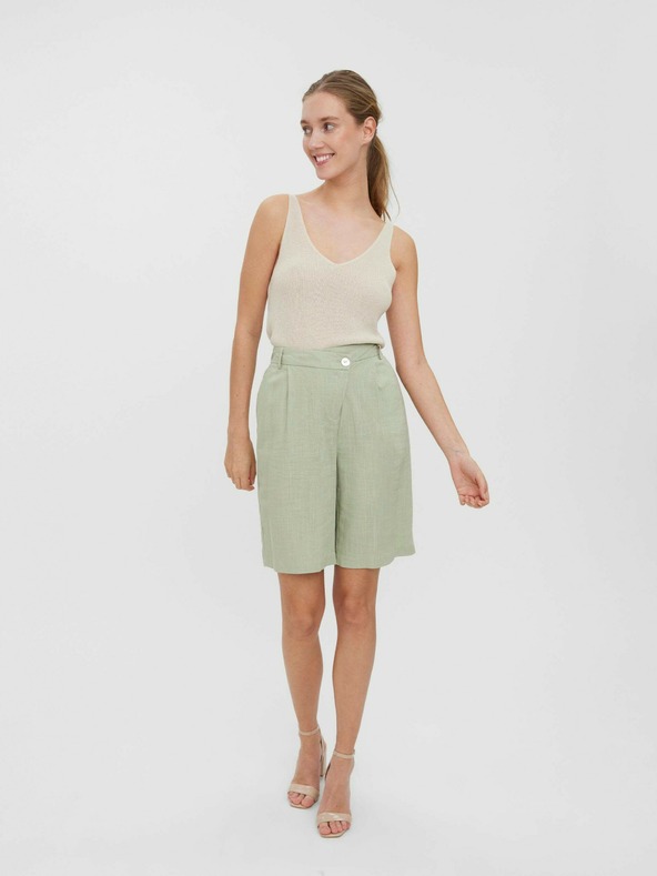 Vero Moda Pantaloni scurți verde deschis VERO MODA Josie
