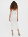 Vero Moda Rochie midi cu bretele cu nervuri crem VERO MODA Uzuri
