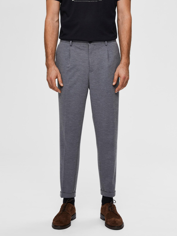 SELECTED Pantaloni scurți gri Selected Homme-Jim