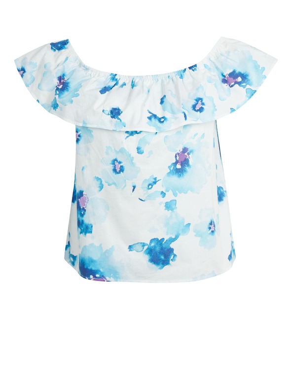 Orsay Bluză de damă cu model floral albastru-alb ORSAY