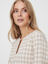 Vero Moda Rochie VERO MODA Kimi în carouri albe și bej