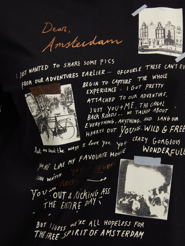 Scotch & Soda Tricou negru Scotch & Soda pentru femei