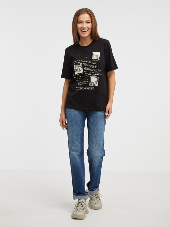 Scotch & Soda Tricou negru Scotch & Soda pentru femei