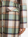 Scotch & Soda Palton de iarnă în carouri, verde, pentru femei, cu amestec de lână Scotch & Soda