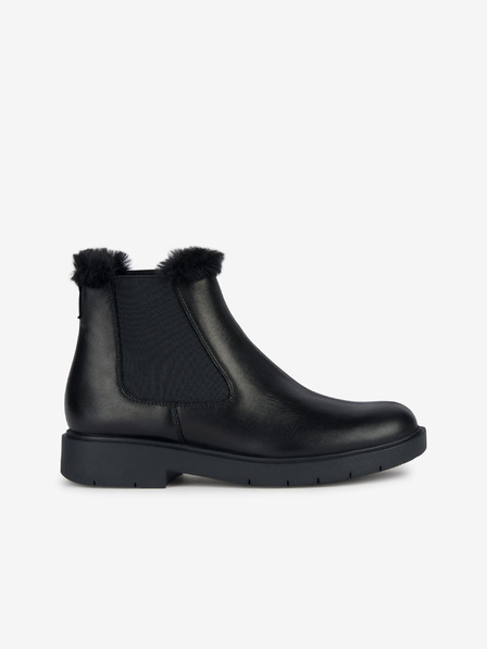 Geox Botine de iarnă din piele, de culoare neagră, pentru femei Geox Spherica