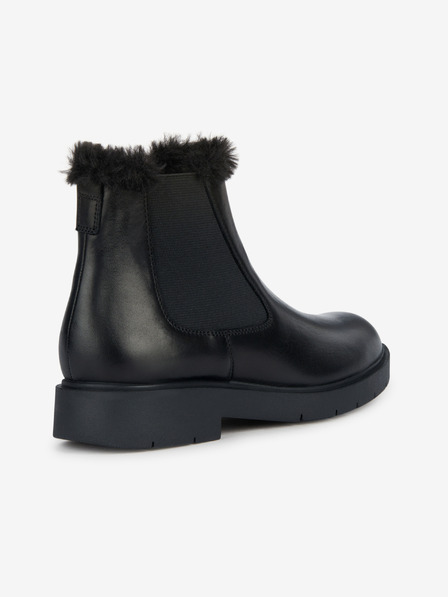 Geox Botine de iarnă din piele, de culoare neagră, pentru femei Geox Spherica