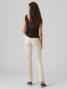 Vero Moda Blugi pentru femei cu croială dreaptă crem VERO MODA Daf