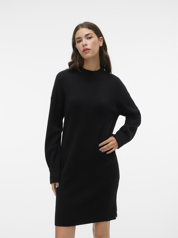 Vero Moda Rochie pulover negru pentru femei VERO MODA Goldneedle