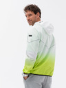 Ombre Clothing Jachetă bărbătească verde și albă Ombre Clothing