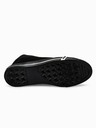 Ombre Clothing Adidași negri pentru bărbați, cu gleznă T304