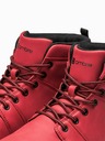 Ombre Clothing Adidași de gleznă roșii pentru bărbați T311