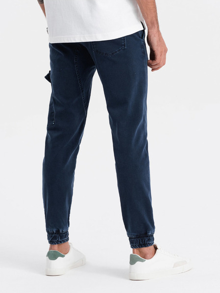 Ombre Clothing Pantaloni bărbați Cargo albastru închis Ombre Clothing