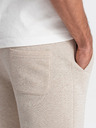 Ombre Clothing Pantaloni de trening bej pentru bărbați Ombre Clothing