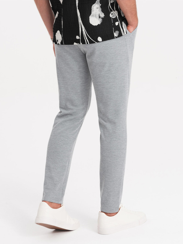 Ombre Clothing Pantaloni bărbați gri deschis Ombre Clothing