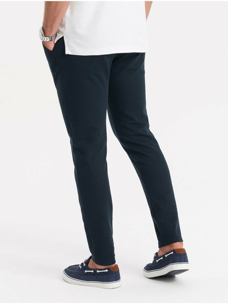 Ombre Clothing Pantaloni bărbați albastru închis Ombre Clothing