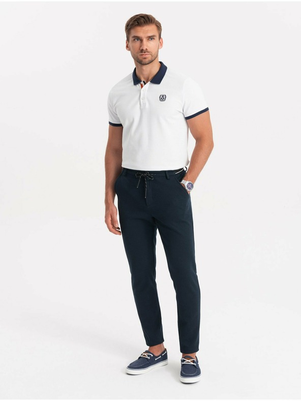 Ombre Clothing Pantaloni bărbați albastru închis Ombre Clothing