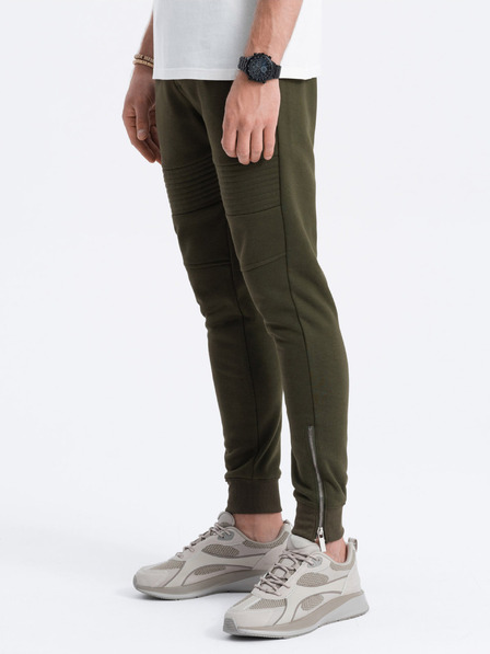 Ombre Clothing Pantaloni de trening kaki bărbați Ombre Clothing