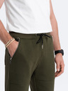 Ombre Clothing Pantaloni de trening kaki bărbați Ombre Clothing