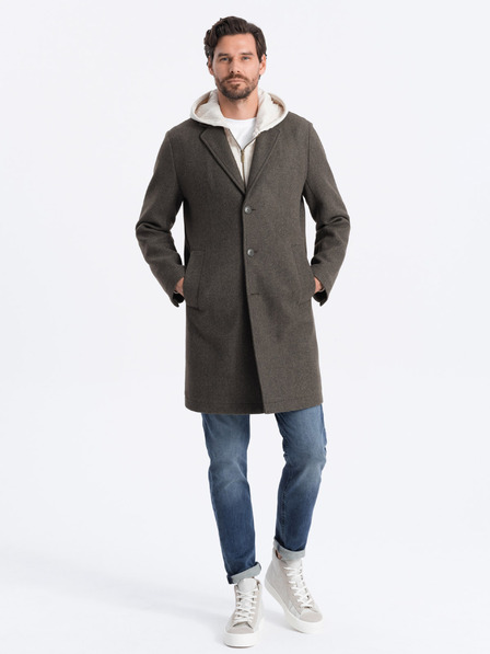 Ombre Clothing Haină ușoară verde închis pentru bărbați Îmbrăcăminte Ombre