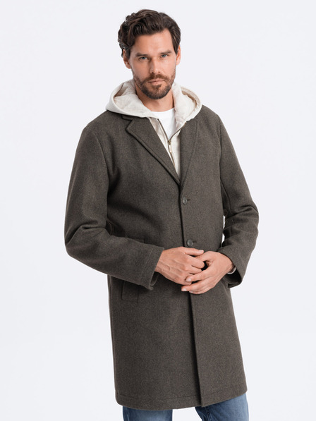 Ombre Clothing Haină ușoară verde închis pentru bărbați Îmbrăcăminte Ombre