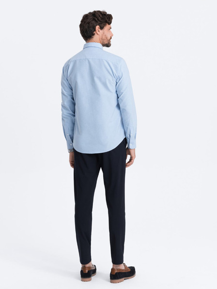 Ombre Clothing Cămașă albastru deschis pentru bărbați Ombre Clothing