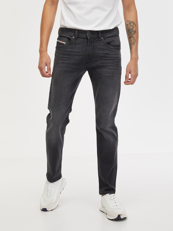 Diesel Blugi pentru bărbați Diesel Thommer straight fit gri închis