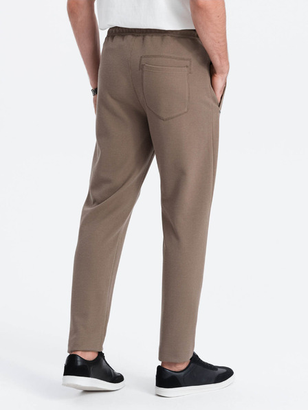 Ombre Clothing Pantaloni de trening de bază maro pentru bărbați Ombre Clothing