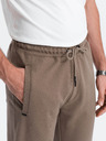Ombre Clothing Pantaloni de trening de bază maro pentru bărbați Ombre Clothing