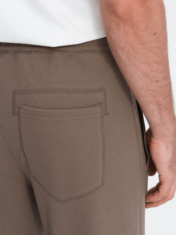 Ombre Clothing Pantaloni de trening de bază maro pentru bărbați Ombre Clothing