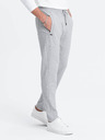 Ombre Clothing Pantaloni de trening de bază gri deschis pentru bărbați Ombre Clothing