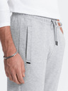 Ombre Clothing Pantaloni de trening de bază gri deschis pentru bărbați Ombre Clothing