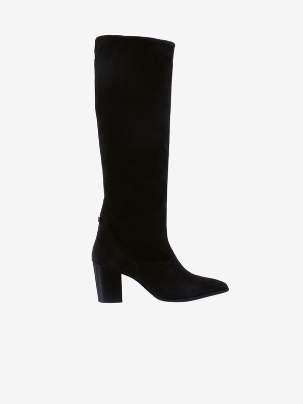 Högl Cizme cu toc din piele întoarsă neagră pentru femei Högl Dress Up