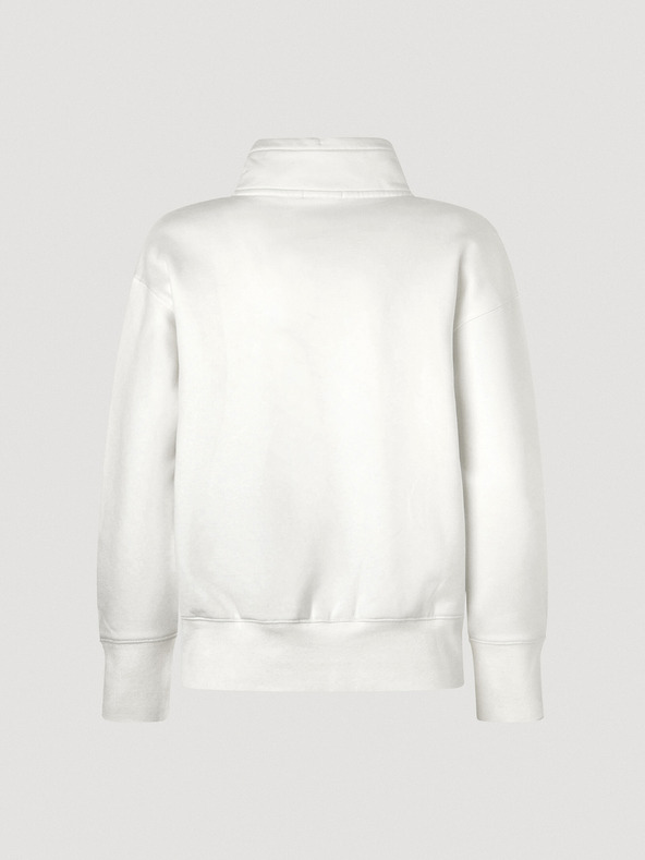 Pepe Jeans Hanorac alb cu fermoar pentru femei Pepe Jeans Celia