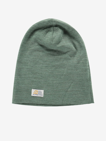 ALPINE PRO Pălărie de iarnă din lână merinos verde ALPINE PRO Bedade