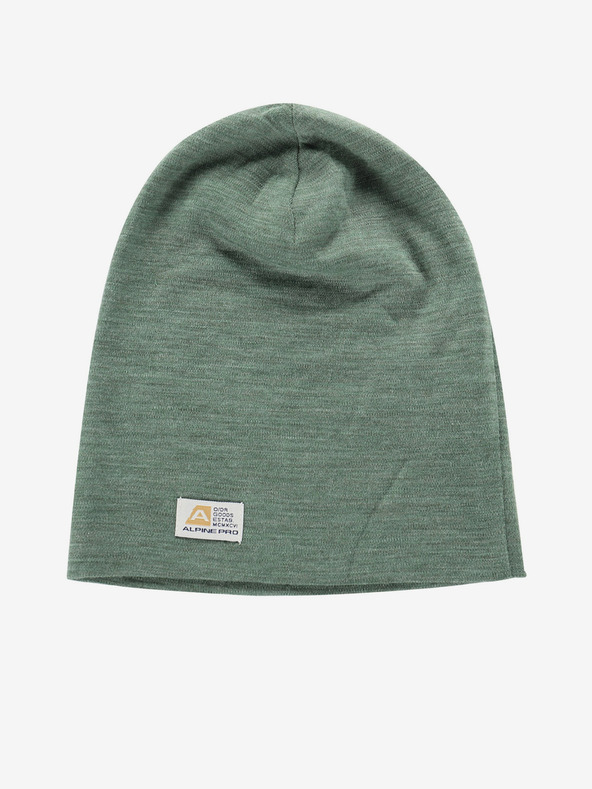 ALPINE PRO Pălărie de iarnă din lână merinos verde ALPINE PRO Bedade